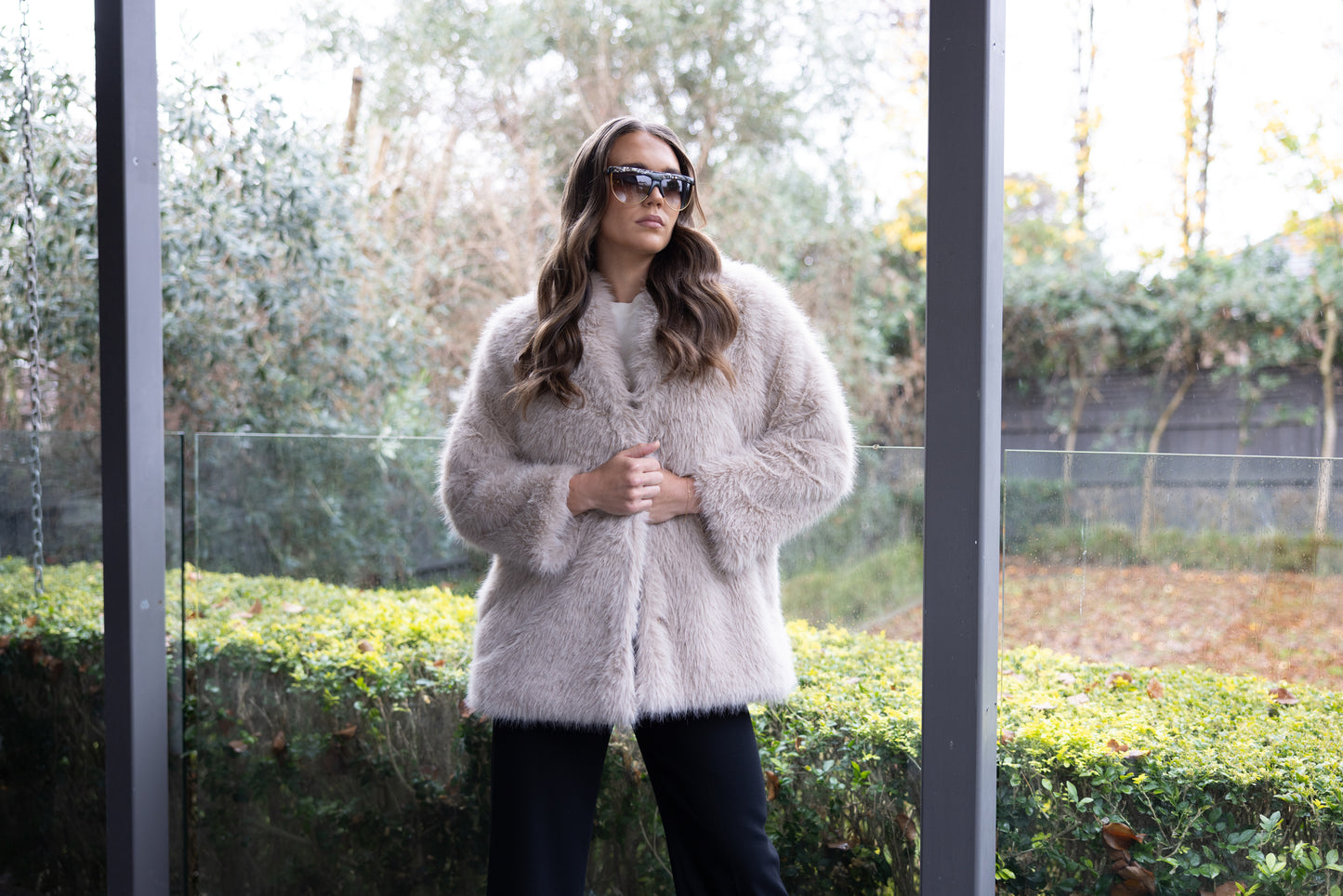 FAUX FUR COAT - 3351