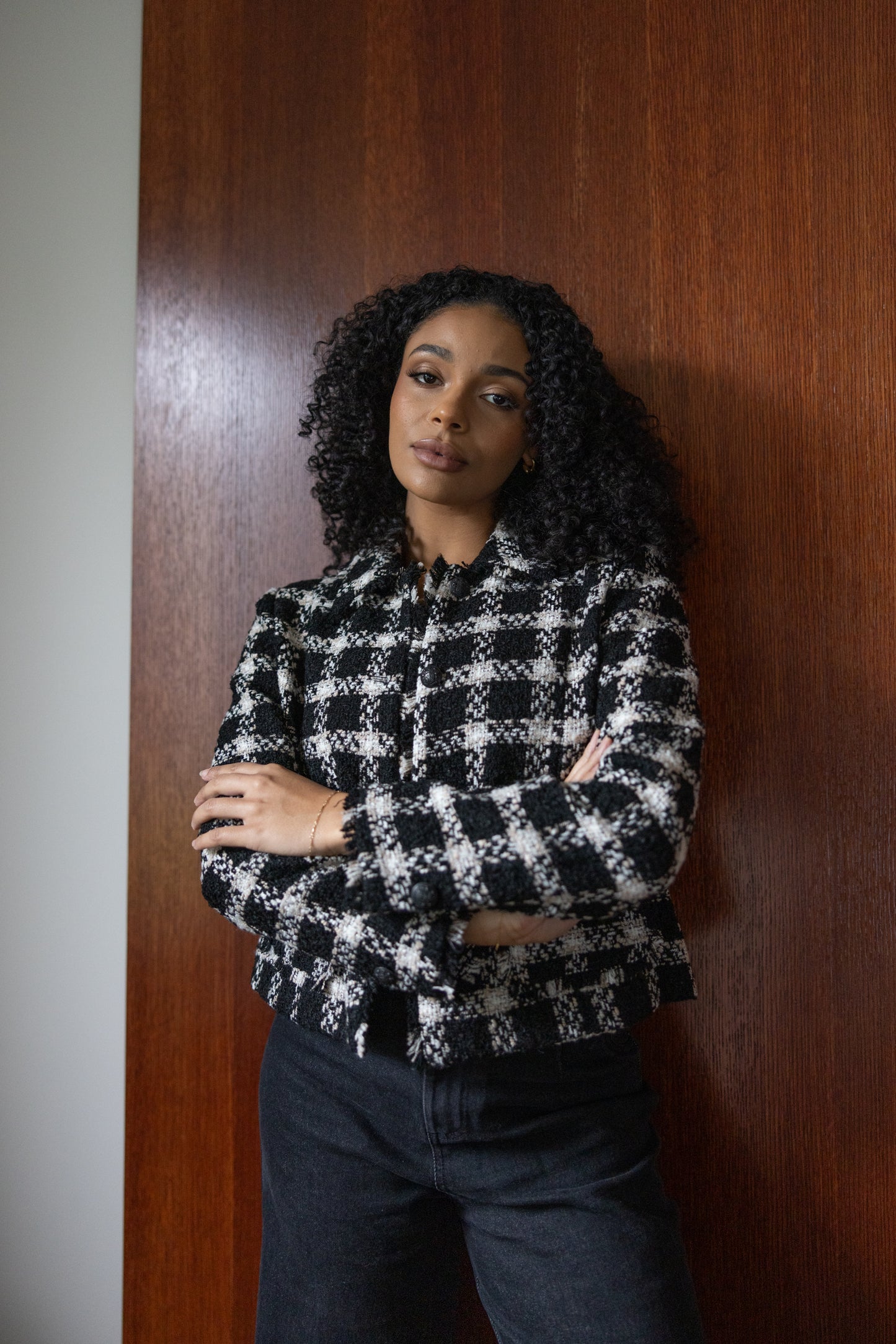 CROPPED TWEED JACKET - 3373